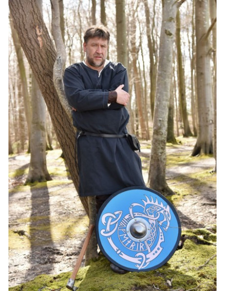 Escudo Viking pintado à mão com...