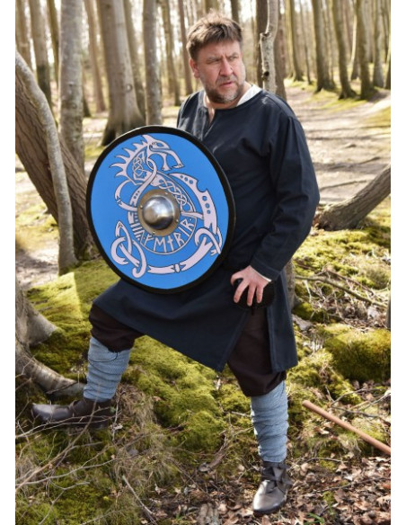 Escudo Viking pintado à mão com...