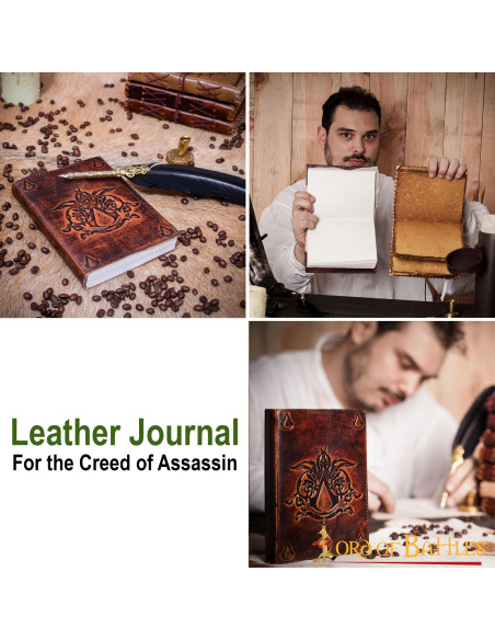Diário Assassin Creed Notes em couro