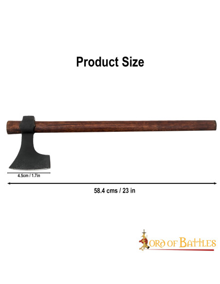 Machado Viking Barbudo Forjado à Mão