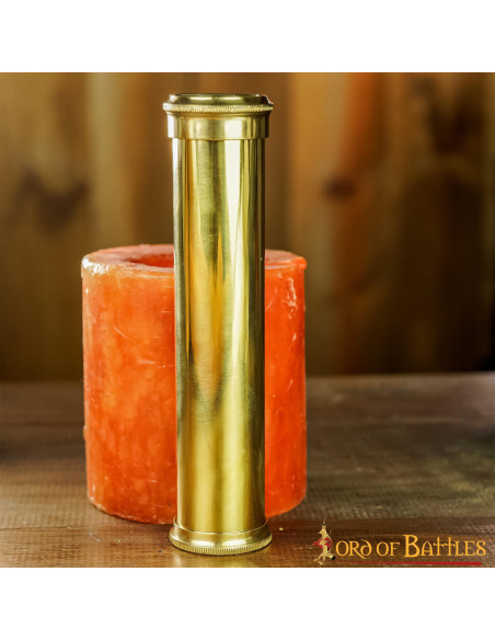 Caleidoscópio medieval em latão,...