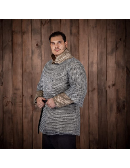 Cota de malha Haubergeon manga curta...