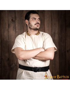 Cinto medieval com fivela de ferro forjado da Idade das...