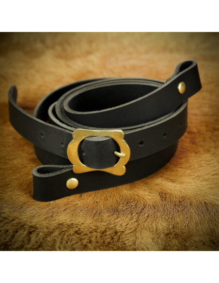 Baldric preto para pendurar a espada...