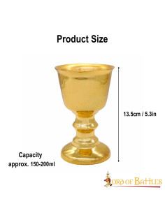 Cálice cerimonial medieval de prata (150-200 ml.) 2
