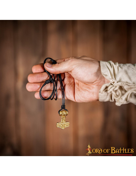 Pendente Viking Mjolnir Hammer em latão