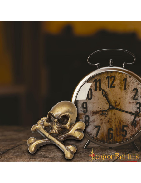 Patch de caveira de pirata em latão...