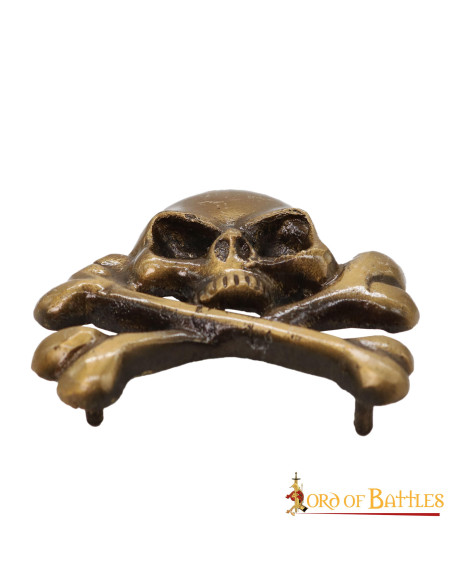 Patch de caveira de pirata em latão...