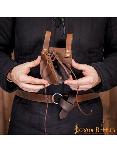 Baldric de couro para punhal ou...
