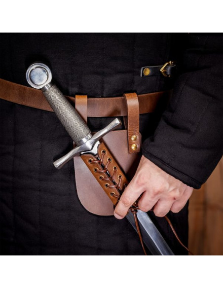 Baldric de couro para punhal ou...