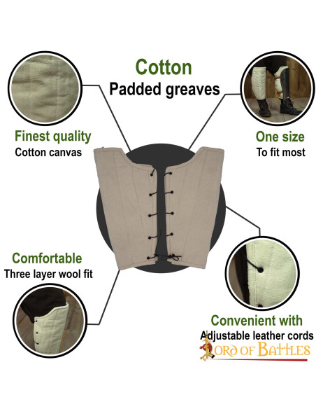 Grevas medievais acolchoadas,...