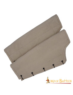 Grevas medievais acolchoadas, castanho escuro 2