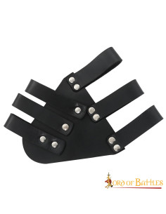 Espada renascentista Baldric em couro, preto