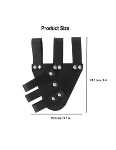 Espada renascentista Baldric em couro, preto 2