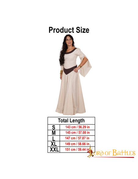 Donzela do país vestido medieval