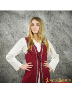 Brial Julietta Medieval em Garnet