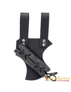 Baldric para espadas e machados ajustáveis em preto