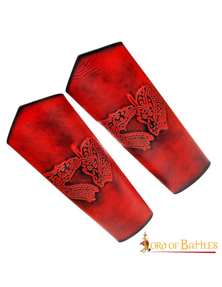 Pulseiras Dragon Fantasy em couro...