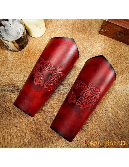 Pulseiras Dragon Fantasy em couro...