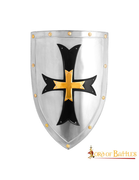 Escudo Cavaleiros das Cruzadas em aço