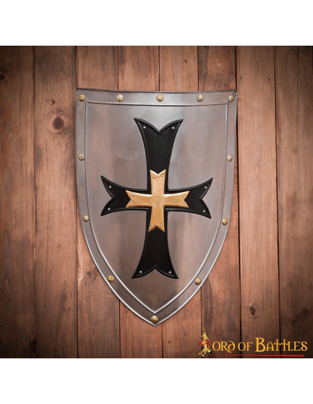 Escudo Cavaleiros das Cruzadas em aço