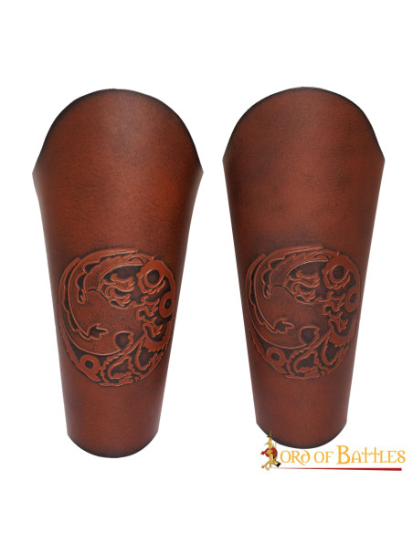 Pulseiras medievais de dragão nórdico