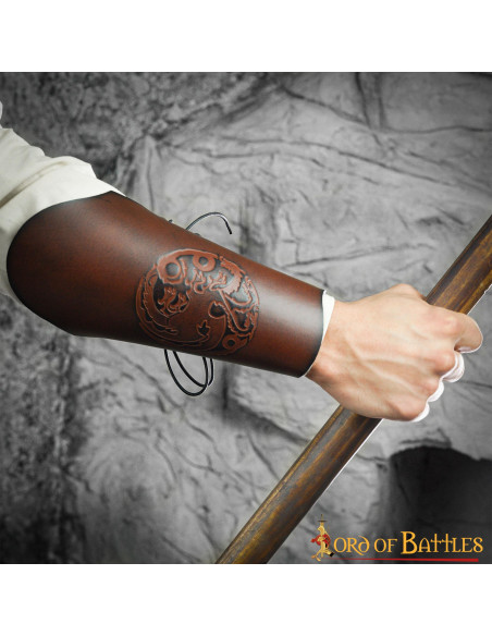 Pulseiras medievais de dragão nórdico