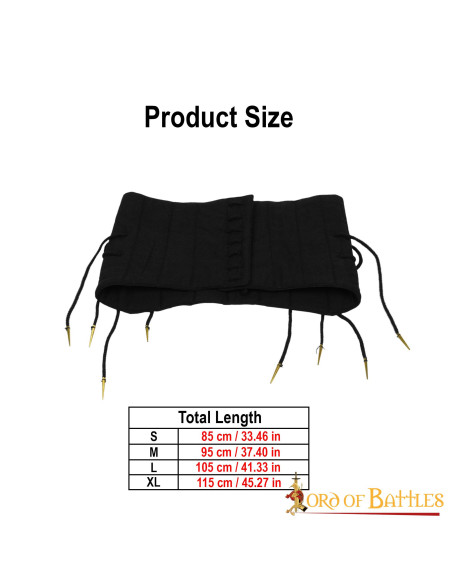 Cinto largo acolchoado para construir...