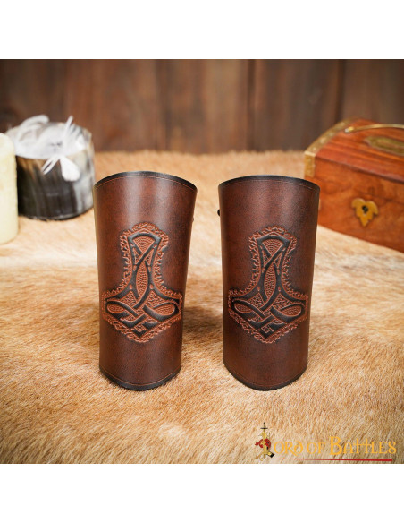 Braceletes Viking Martelo de Thor,...