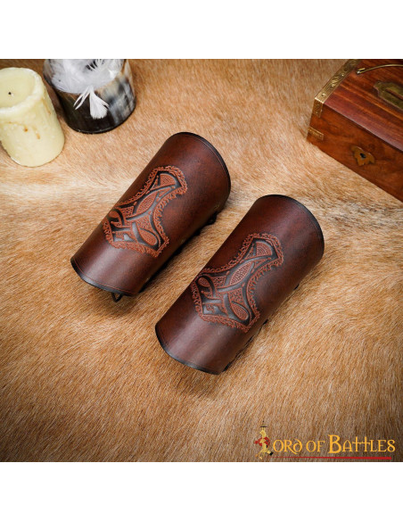 Braceletes Viking Martelo de Thor,...