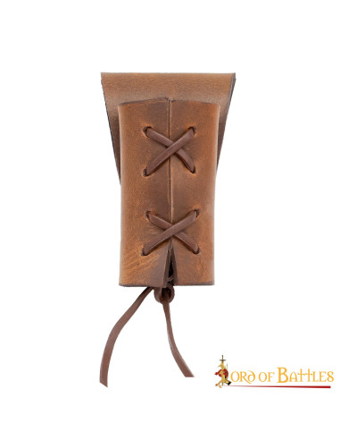 Baldric de couro pequeno para machados, espadas ou punhais