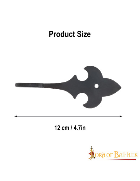 Cabide medieval de flor de lis em...
