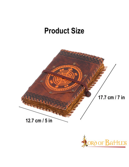 Caderno Navigator's Compass em couro