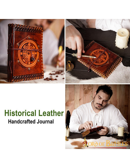 Caderno Navigator's Compass em couro