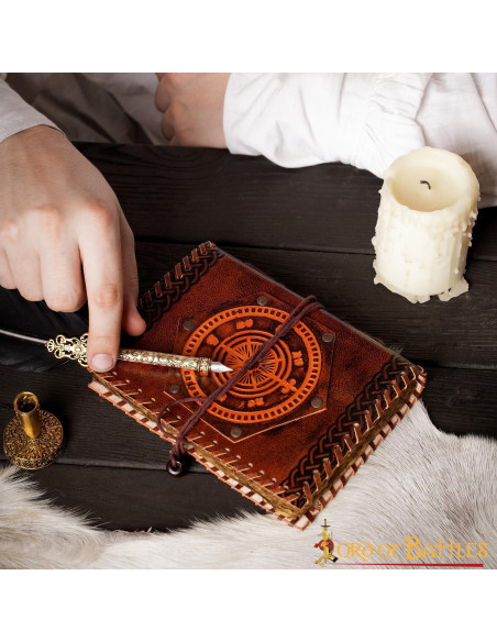 Caderno Navigator's Compass em couro