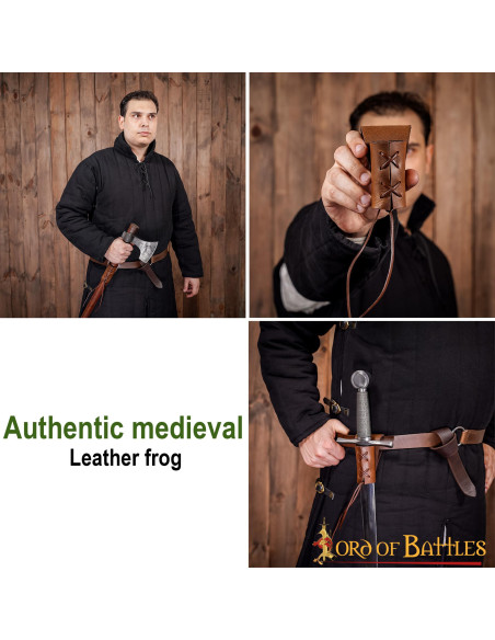 Baldric de couro pequeno para...