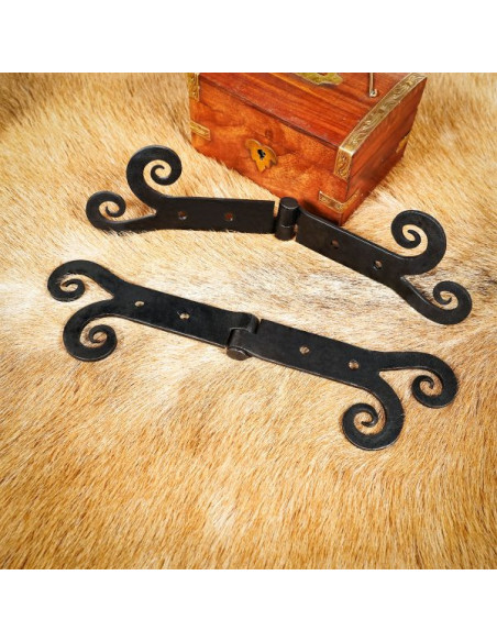 Par de dobradiças de porta vintage em...