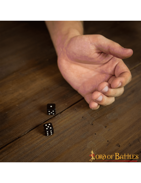 Pacote com 6 dados de chifre com...