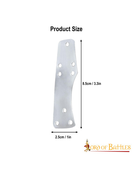 100 placas de ripas de aço Lombard...