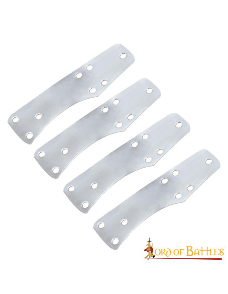 100 placas de ripas de aço Lombard...