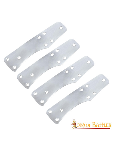 100 placas de ripas de aço Lombard...