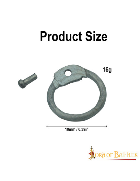 Anéis de cota de malha de alumínio...