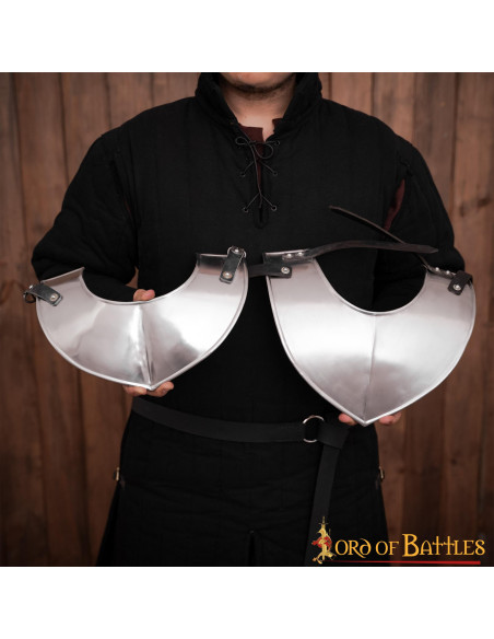 gorjal de aço medieval clássico