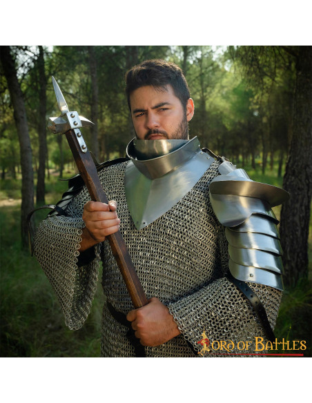 Gorjal medieval com babete, séc. XV