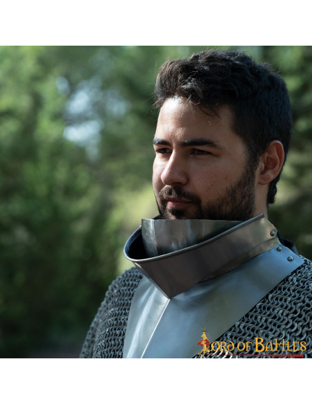 Gorjal medieval com babete, séc. XV