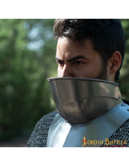 Gorjal medieval com babete, séc. XV