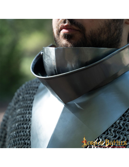 Gorjal medieval com babete, séc. XV