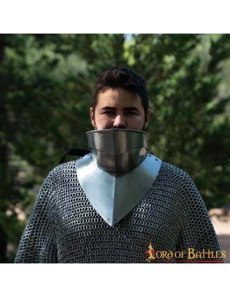 Gorjal medieval com babete, séc. XV