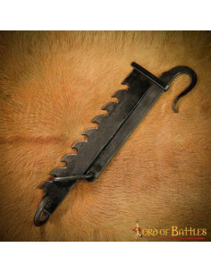 Suporte medieval para caldeirões, panelas e grelhas