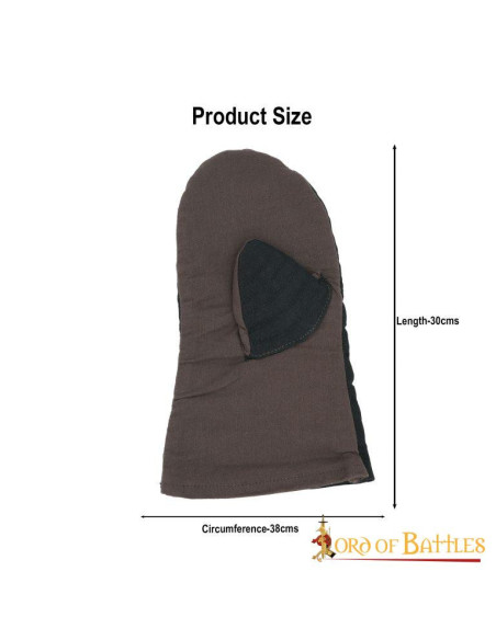 Luvas acolchoadas feitas à mão em...